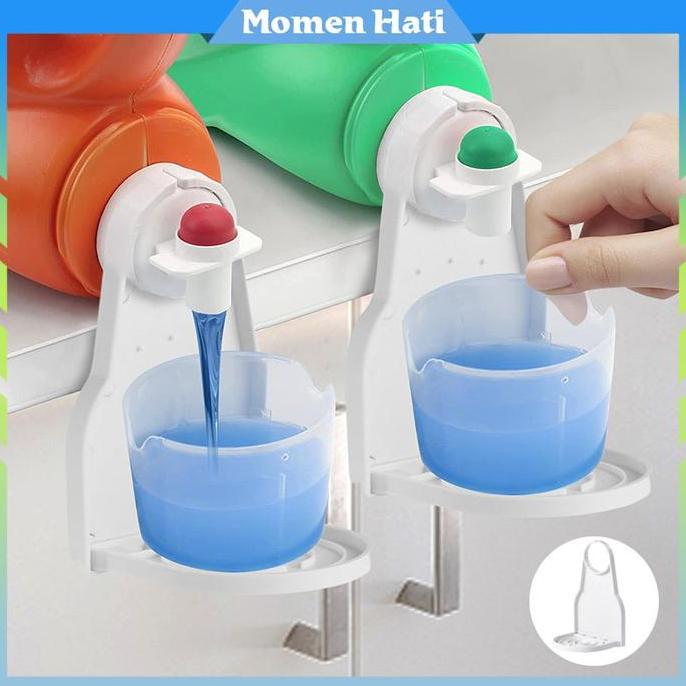 LOANHERCH Tempat Gelas Deterjen Cucian Tanpa Lubang / Rak Gantung Lipat / Kamar Mandi