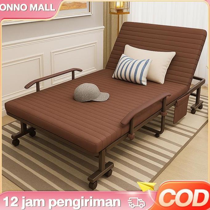 ONNO MALL-Ranjang Lipat Tempat Tidur Lansia Tempat Tidur Orang Tua  Portable Multifungsi untuk Kamar