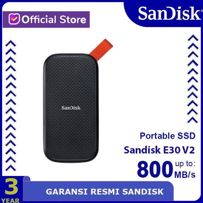 Hozon- Ssd Sandisk E30 1Tb - Ssd Portable Eksternal Usb-A