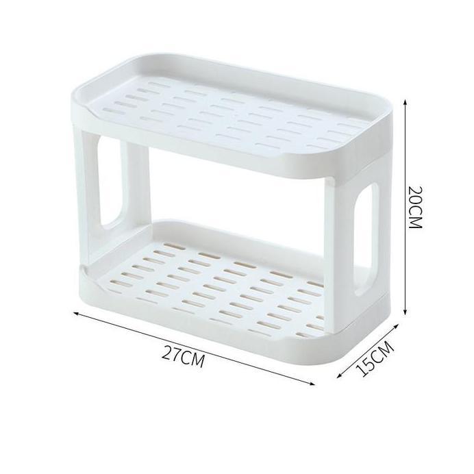 Rak 2 susun serbaguna multifungsi rak plastik 2 tingkat serbaguna