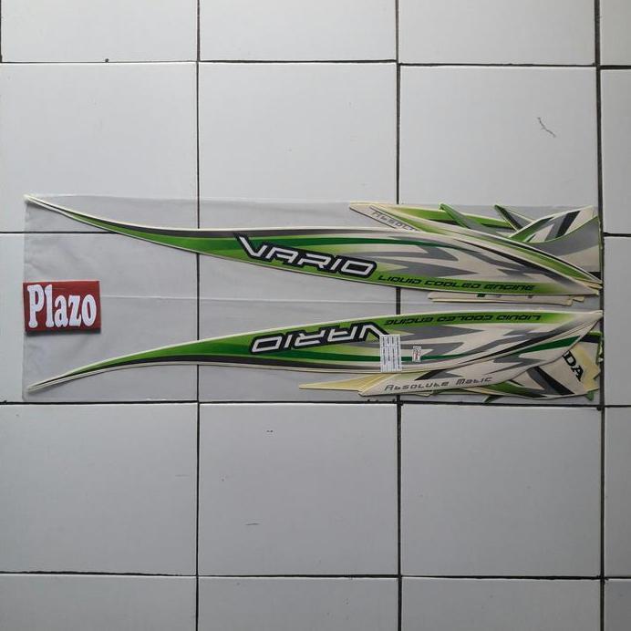 Striping Motor Vario Cw 110 2012 Putih-Hijau