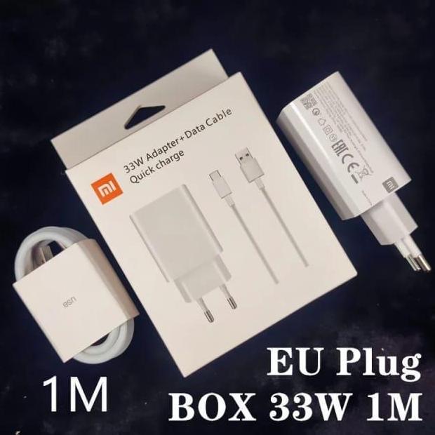 ORIGINAL ADAPTOR CHARGER XIAOMI REDMI NOTE 9 PRO 33W TURBO CHARGE