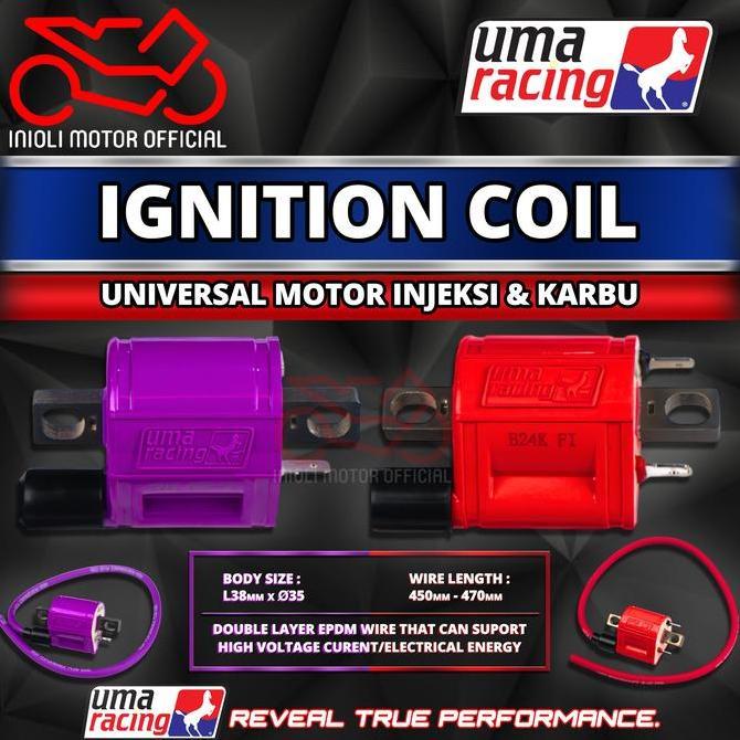 PROMO KOIL COIL KUIL UMA RACING MIO SPORTY SMILE CARBU FINO SOUL XEON IGNITION KOIL UNIVERSAL MOTOR 