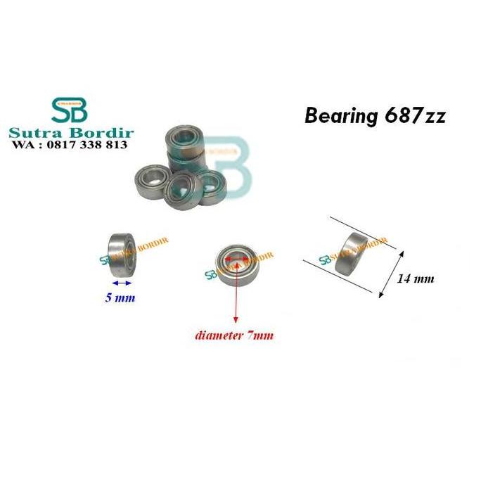 PROMO BEARING 687ZZ CHINA BEARING INDUSTRI 687Z BEARING SPAREPART 687ZZ HARGA MURAH