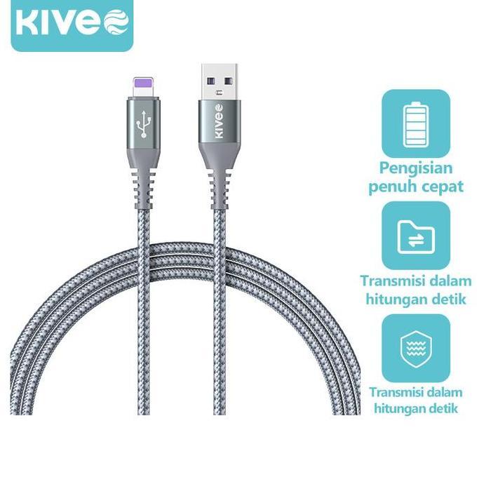 KIVEE Kabel Data Apple Iphone Lightning USB-Lightning 2.4A