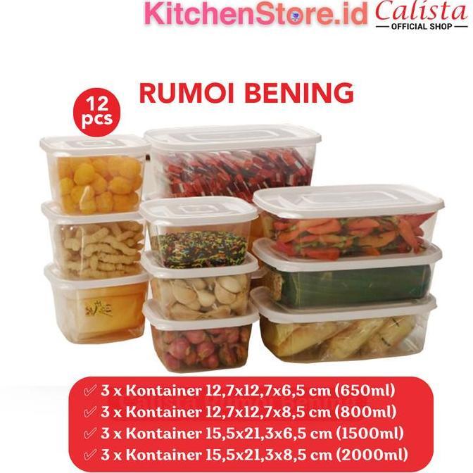 TOPLES PLASTIK KOTAK PUTIH FOOD CONTAINER KULKAS SET WADAH PENYIMPANAN