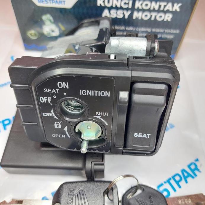 KUNCI KONTAK ASSY SET + REMOT +MODUL SCOOPY ESP 2015-2016 (LOGO HONDA) PROMO
