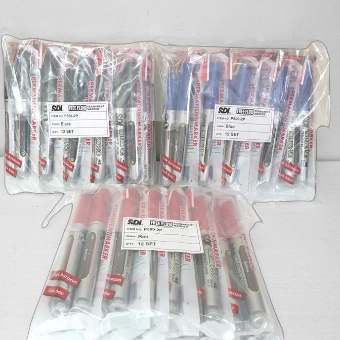 Permanent Marker SDI P500-2P (12 Set)
