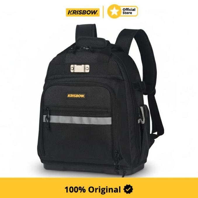 Krisbow 22 ltr Tas Ransel Perkakas LRBP22 - Hitam Tool Bag Tool Pouch