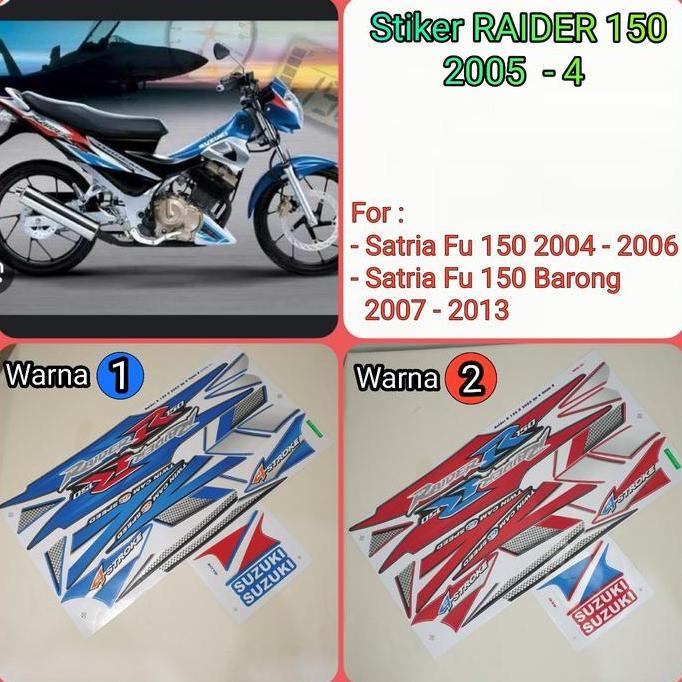 Sticker / Stripping Raider/Satria 150 2005-4 Thailand