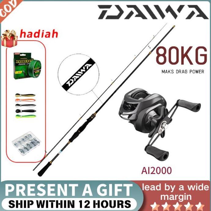 Beli 1 Dapat 5ProFish Set Alat Pancing Lengkap Berkualitas Terbaik - Joran Anti Patah + Umpan Ikan