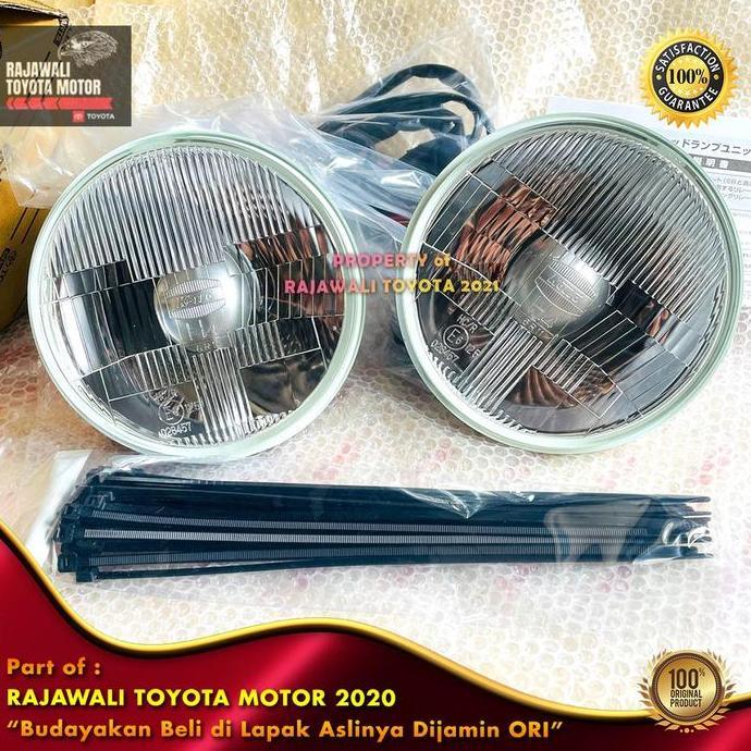 SALE - Headlamp Set Hardtop 2F, HJ40 & BJ40 & Suzuki Katana 7" 7inch Lampu Depan Halogen Koito New O