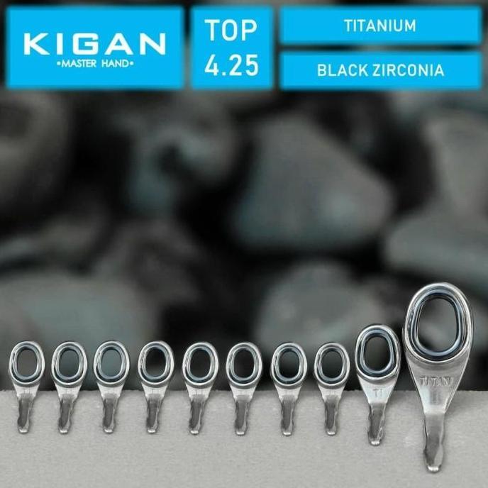 KIGAN 5G Ring Guide Joran Set Casting CT5G Titanium Super Ringan 4.25