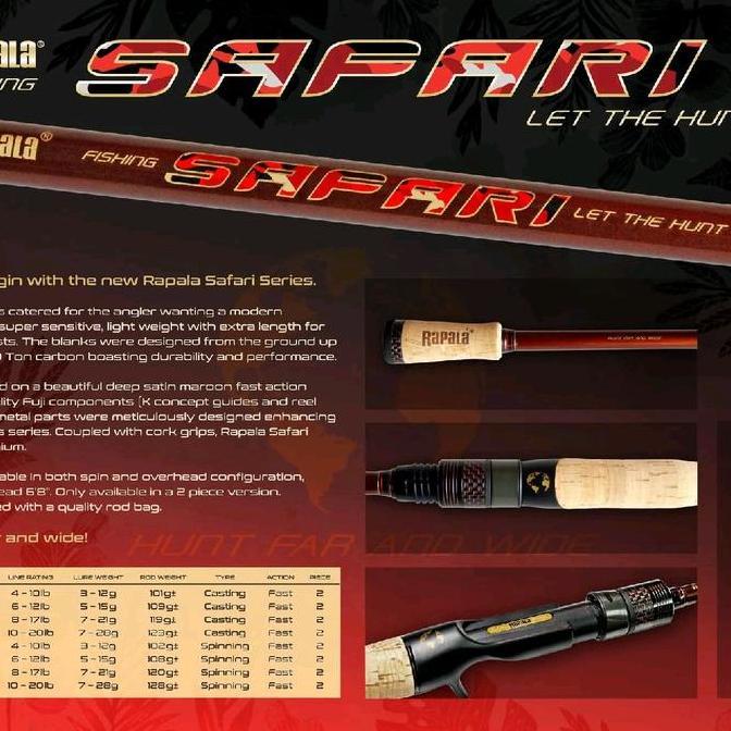 JORAN BC & SPINNING RAPALA SAFARI NEW 2025 FUJI