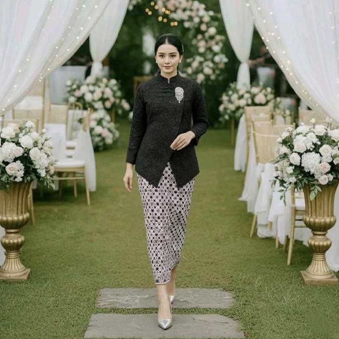 Sale Terlaris Debatik - Setelan Kebaya Janggan  Akira Batik Katun Jaguard Fukuro Dress Wanita Baju P