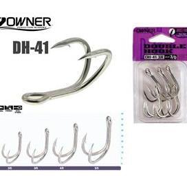 DOUBLE Hook OWNER "DH-41 (3X STRONG)" (Color SILVER)