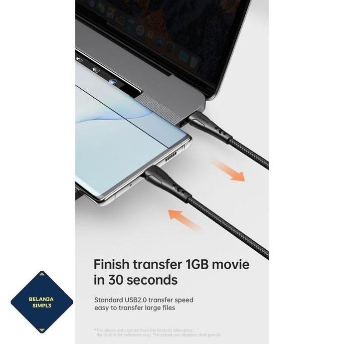 kabel data fast qc pd charger 4.0 60w type c to type c 20cm