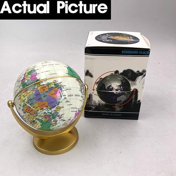 Pajangan Globe Peta Dunia Atlas Bola Dunia Putar 360 Derajat Vintage