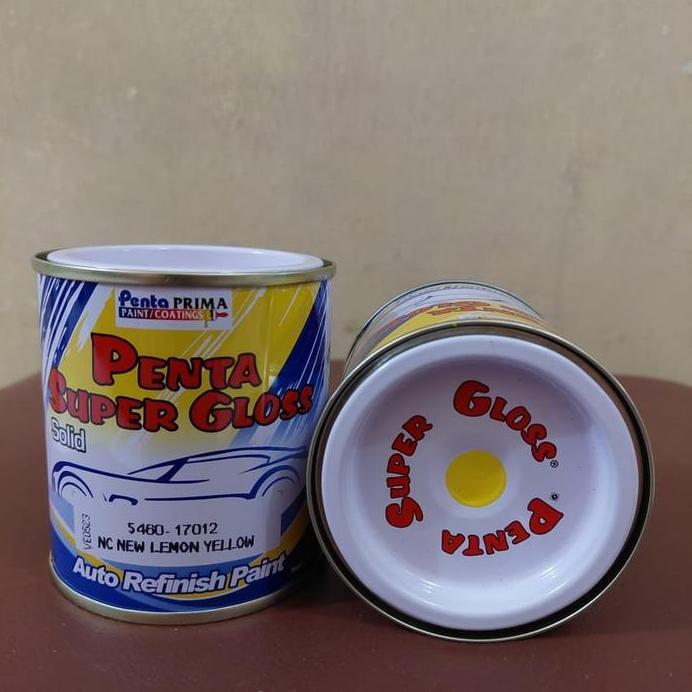 CAT PENTA SUPER GLOSS LEMON YELLOW -KUNING -DUCO OTOMOTIF 200 GRAM
