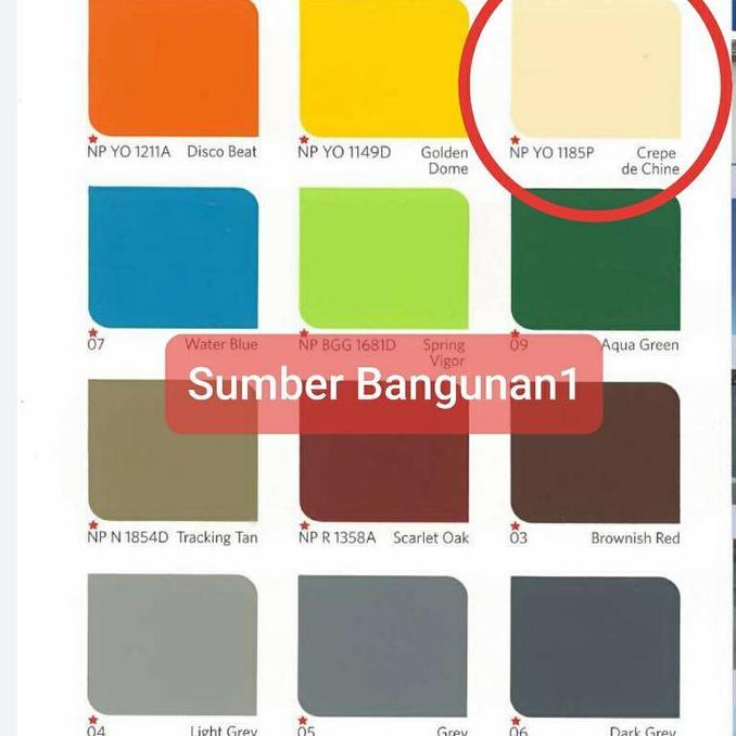 Nippon Elastex Crepe de Chine 4 kg cream cat tembok luar exterior