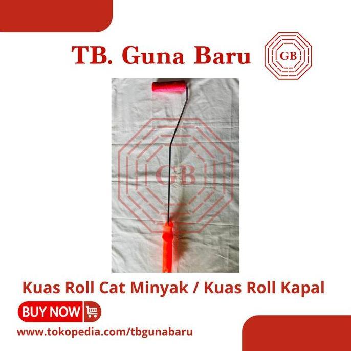 Kuas Roll Cat Minyak | Kuas Roll Kapal | Kuas Roll Gagang Panjang