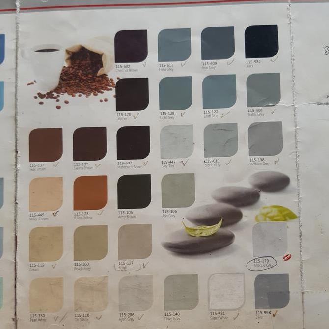 CAT FTALIT PUTIH/HITAM/COKLAT/CREAM/ABU/HIJAU/KUNING/BIRU/MERAH/DLL-1K