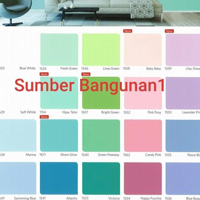 [Expedisi] Cat Tembok QLUC Hijau nippon paint dinding rumah 4.5kg