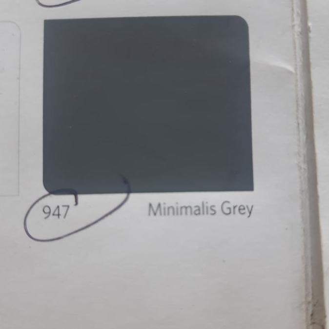 CAT TEMBOK VINILEX NIPPON PAINT WARNA MINIMALIS GREY 947 ISI 5KG