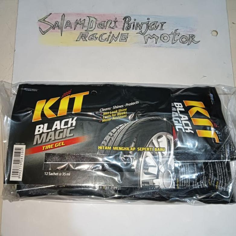 Limited Kit Black Magic Sachet 35 Ml,Semir Ban, Pengkilap Ban Pengkilat Ban Poles Ban Motor Kit Moto