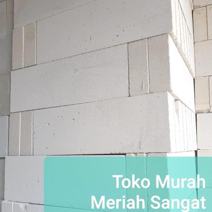 Hebel / bata ringan ukuran bebas pilih 7.5cm atau 10cm (1/2 kubik)