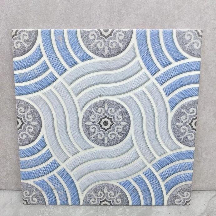 KERAMIK 20X20 BIRU KASAR