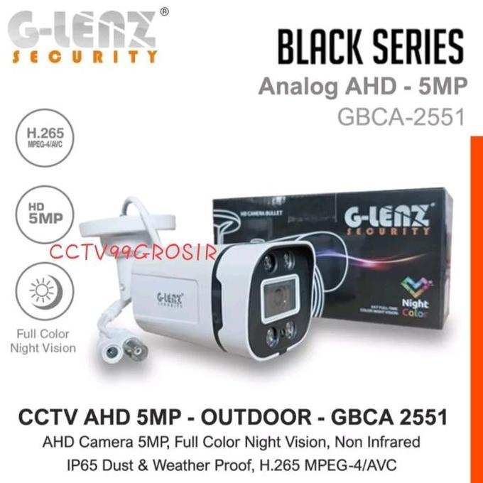 Grosir Camera Cctv Outdoor Colorvu 5Mp Glenz Black Series Cctv Full Color