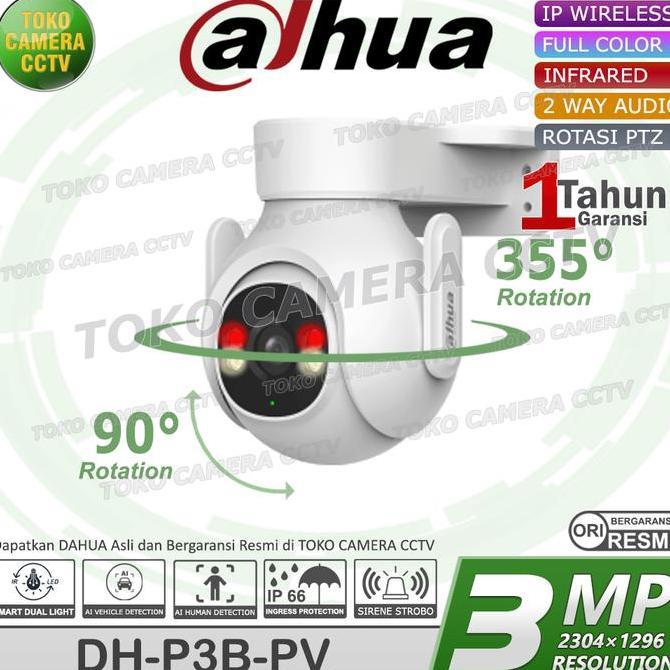 Grosir Cctv Wifi Outdoor Alarm Ptz Dahua 3Mp Picoo Kamera Cctv Outdoor Pintar Bersuara Berwarna
