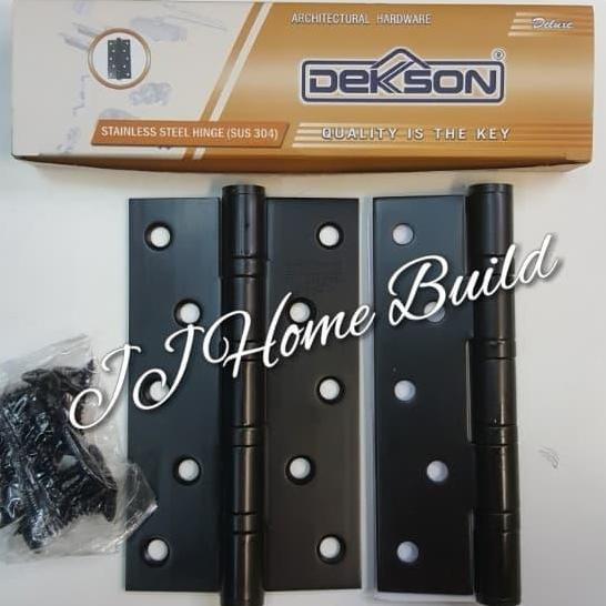 Engsel Pintu 5" Dekson Hitam Stainless SUS 304 Matt Black