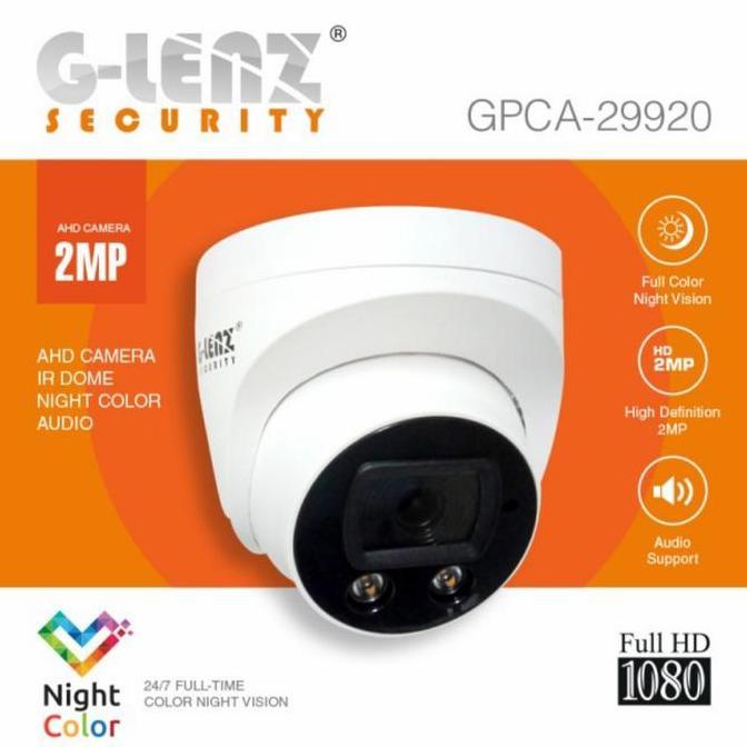 Sale Glenz Cctv 2Mp Kamera Cctv Indoor +Audio Mic Colorvu Mlm Warna 24Jam