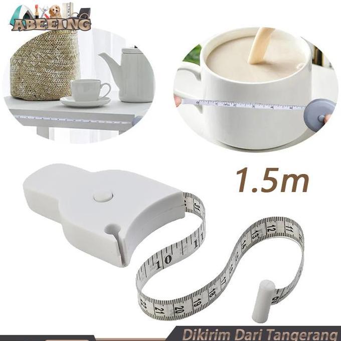 SYAUBAN Alat Ukur Lingkar Badan 150cm Meteran Badan Meteran Baju Alat Ukur Badan Meteran Perut Alat 