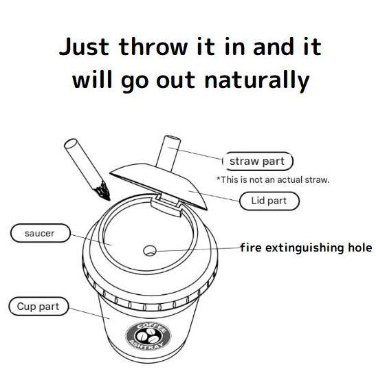 Exea Japan Asbak Kafe Style Mobil Ashtray Otomotif Asbak Iqos Ready