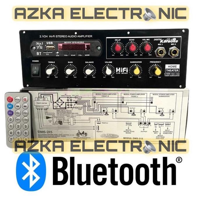 Kit Tone Control 2.1 Channel Plus Echo Mic Subwoofer DMS 215