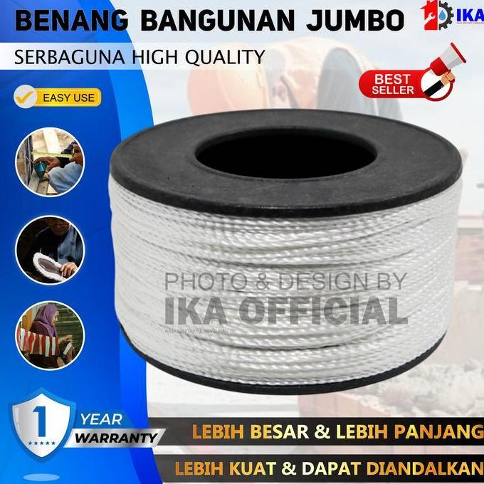NIOCHA BENANG BANGUNAN NYLON BENANG NYLON BENDERA LAYANGAN TANPA SAMBUNGAN MURAH 1 ROLL KUAT BAGUS /