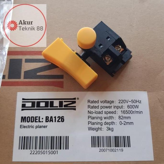 saklar switch on off Sugu serut planer Doliz BA 126 DOLIZ