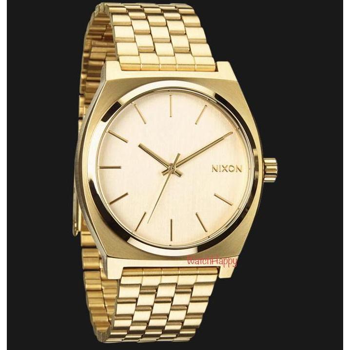 Promo Watchhappy Nixon A045511 Timer Teller Gold Metal Unisex 100% Original
