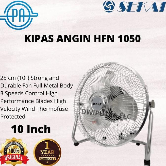 KIPAS ANGIN MEJA SEKAI HFN1050 HFN 1050 BESI
