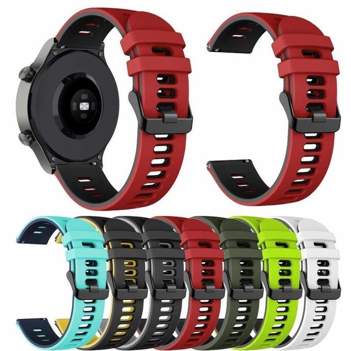 Strap Tali Jam Huawei Watch Gt 3 Pro / Gt3 Pro Model Twotone Rubber