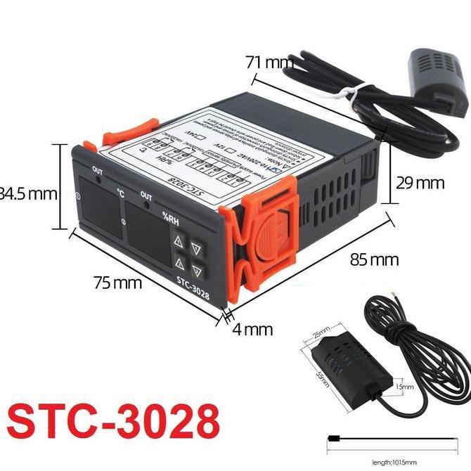Thermostat Hygrostat Digital STC-3028 STC-1000 Pengatur Suhu