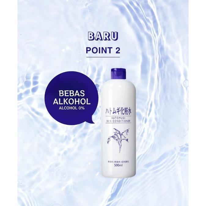 Josei- Hatomugi Skin Conditioner 500Ml - Toner & Essence Melembutkan Wajah & Tubuh Kusam Kering, Beb