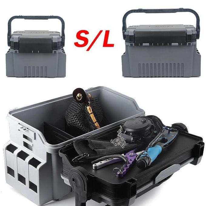 Tackle Box Pancing Kotak Peralatan Pancing Jigging Lure Box Fishing Box Mancing Serbaguna Besar Keci