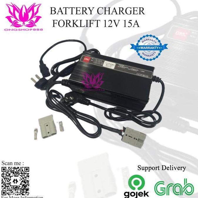 Grosir Battery Charger Forklift Eletric Battery 12V 15A Casan Forklift Pallet