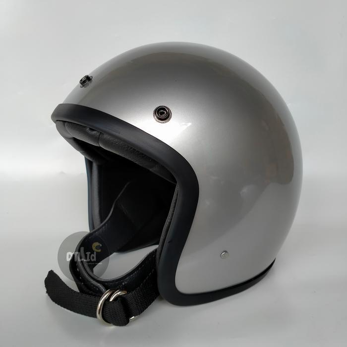Helm Slim Head Silver Original Dan Terpercaya