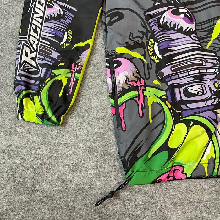 Jaket Racing Flash Bahan Parasut/Jaket Racing Terbaru Bahan Parasut Waterproof Tebal Original Dan Te