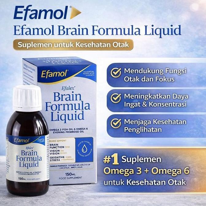 Bitamin- Efamol Efalex Brain Formula Liquid (150Ml)